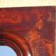 Large antique mirror in a flame mahogany frame; 132x82 cm