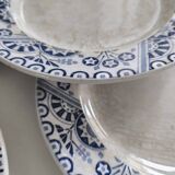 Set of 6 iron earthenware plates