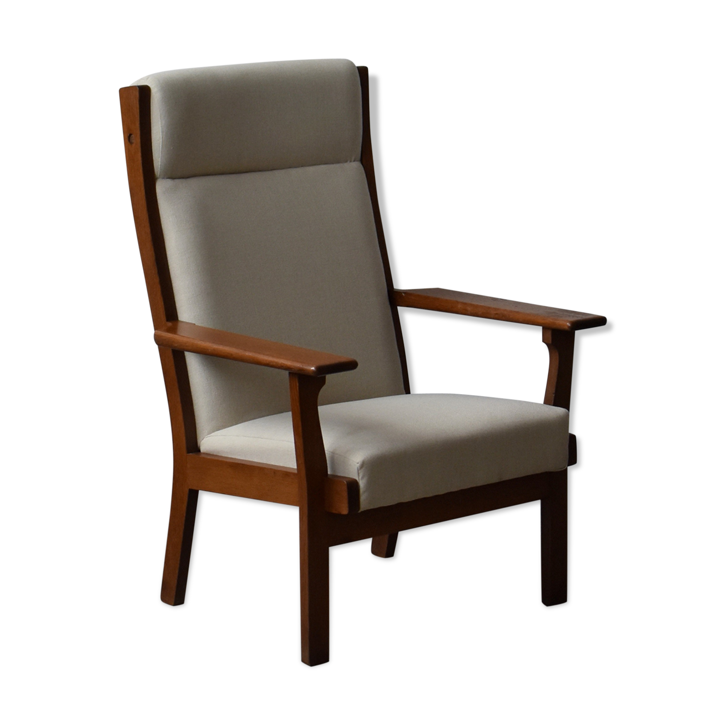 GE181 high back easy chair by Hans Wegner For Getama, 1960's