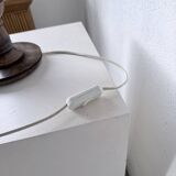 1940s Art Deco oak desk lamp