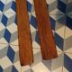 Pair of vintage wooden skis L=217cm