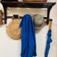 Old oak wall coat rack