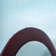 Oval retro vintage wall mirror from the 60s/70s, round mirror.