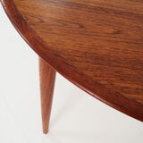 Round folding table, 1970s design