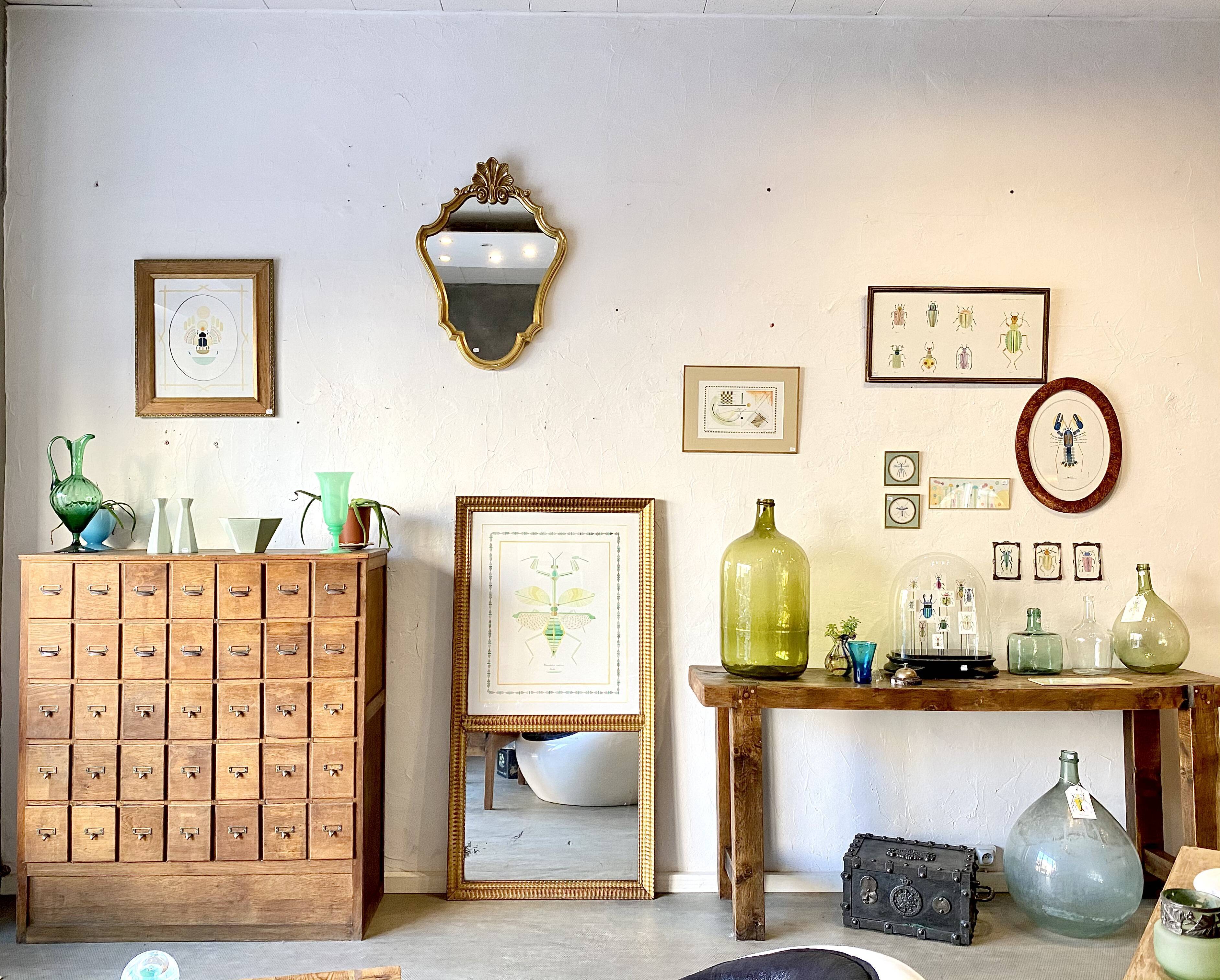 Trumeau old gilded mirror