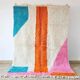 Colorful natural pure wool rug, size 200 x 300 cm