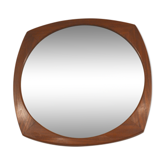 Mirror teak 60s - 55x55cm