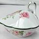 Sugar bowl with its lid in Limoges porcelain by Bernardaud.
