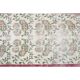 1970s Turkish Oushak Handmade Wool Cotton Beige Area Rug 127x235