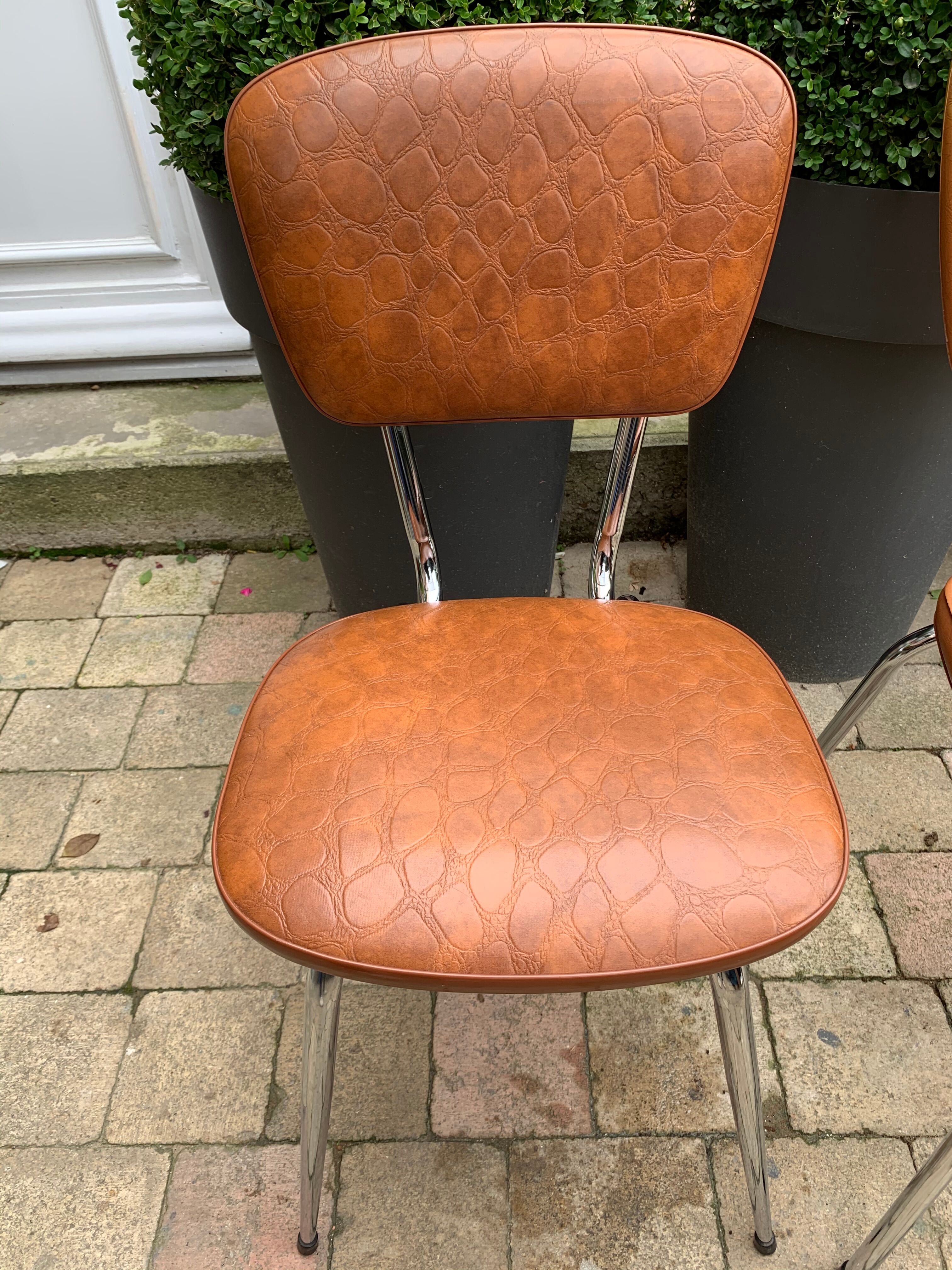 Skai chairs and vintage chrome