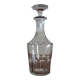 Crystal decanter Saint Louis / Baccarat - Cato flat ribs - Epoch XIXth - 21 cm