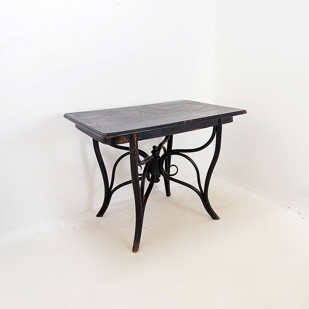 Art Nouveau side table/console in painted wood, circa 1900