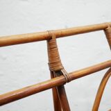 Vintage rattan pretzel sofa