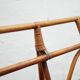 Vintage rattan pretzel sofa