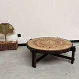 Coffee table "Les Herbiers" by Roger Capron
