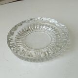 Large vintage molded glass ashtray