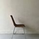 Chair made of rattan, wicker and chrome-plated metal