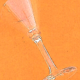 Lot de 4 verres à cocktail années 1970