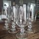 Lot de 6 verres à vin hauts de dégustation pied hexagonal