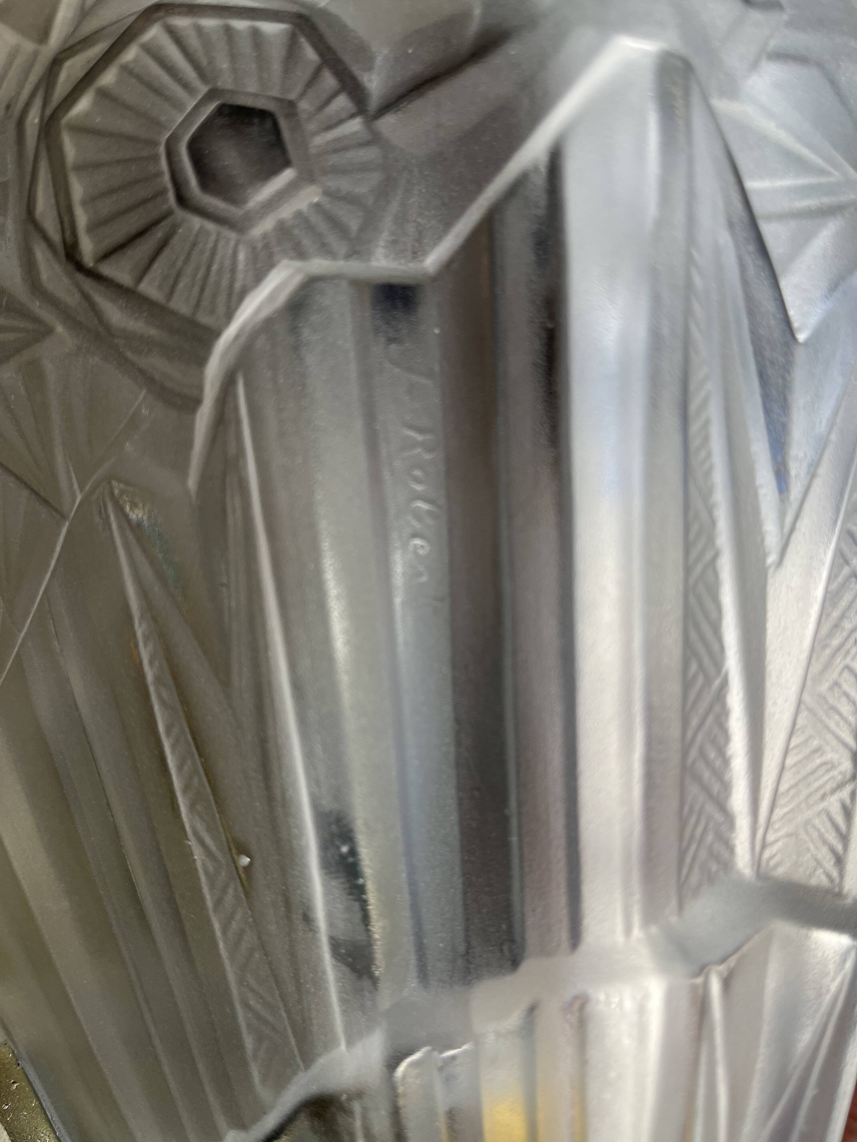 Signed art deco wall light