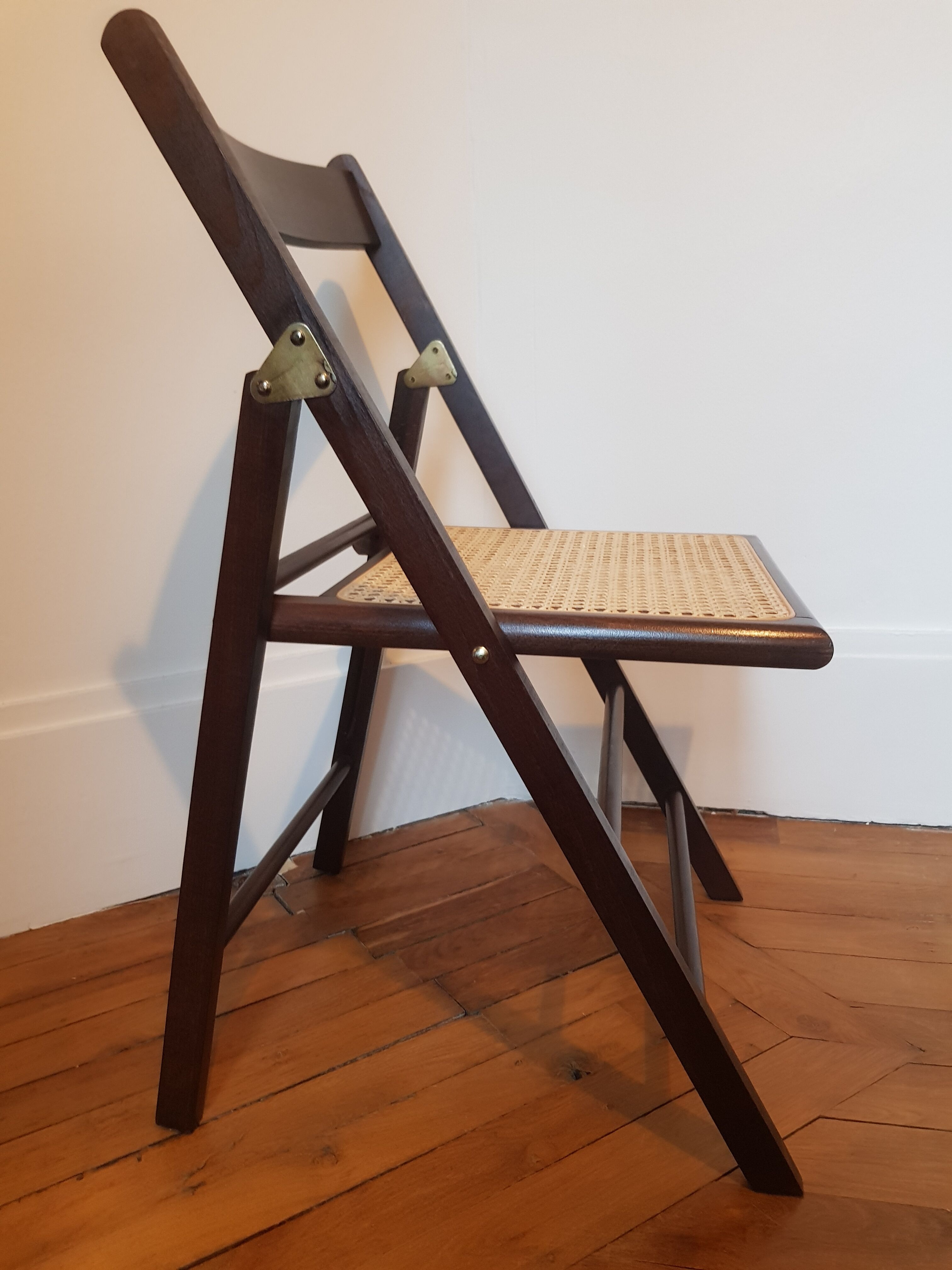 Cane folding chair