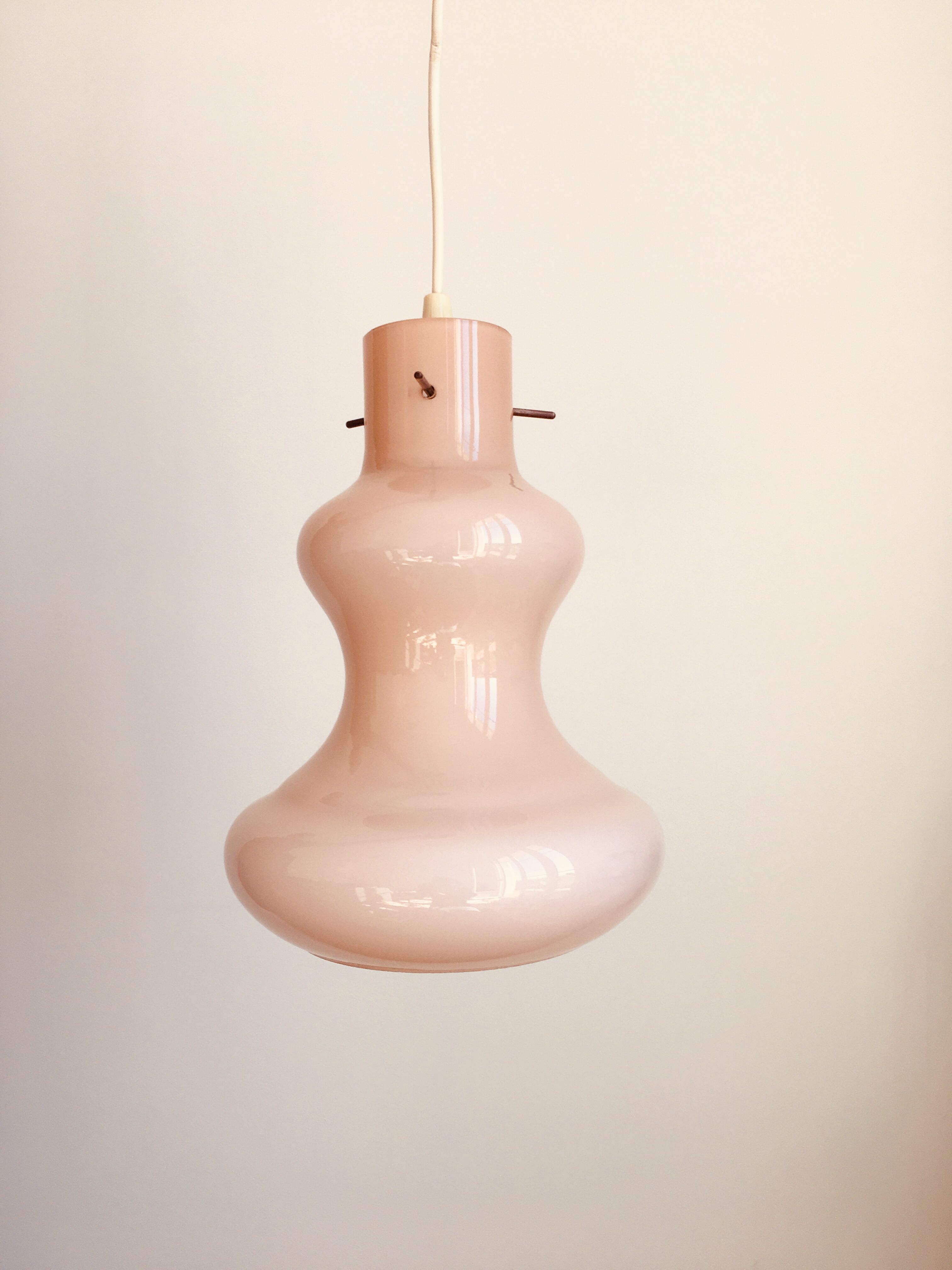 Suspension vintage,  rose poudré