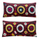 Set of 2 vintage embroidered cushion covers 38x84 cm