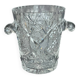 Cut crystal ice bucket