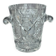Seau à glace en cristal taillé