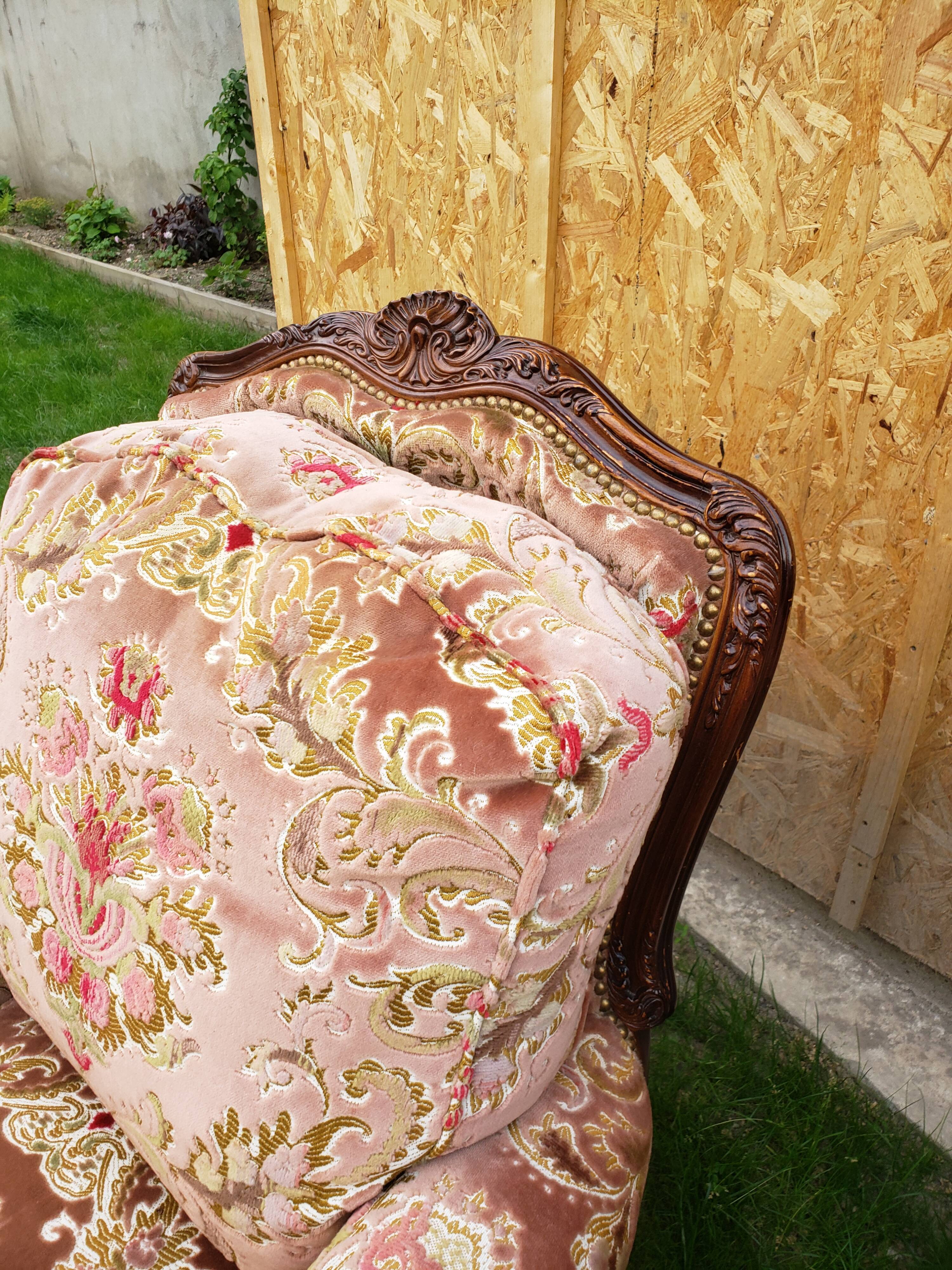 Armchair bergère style Louis XVI