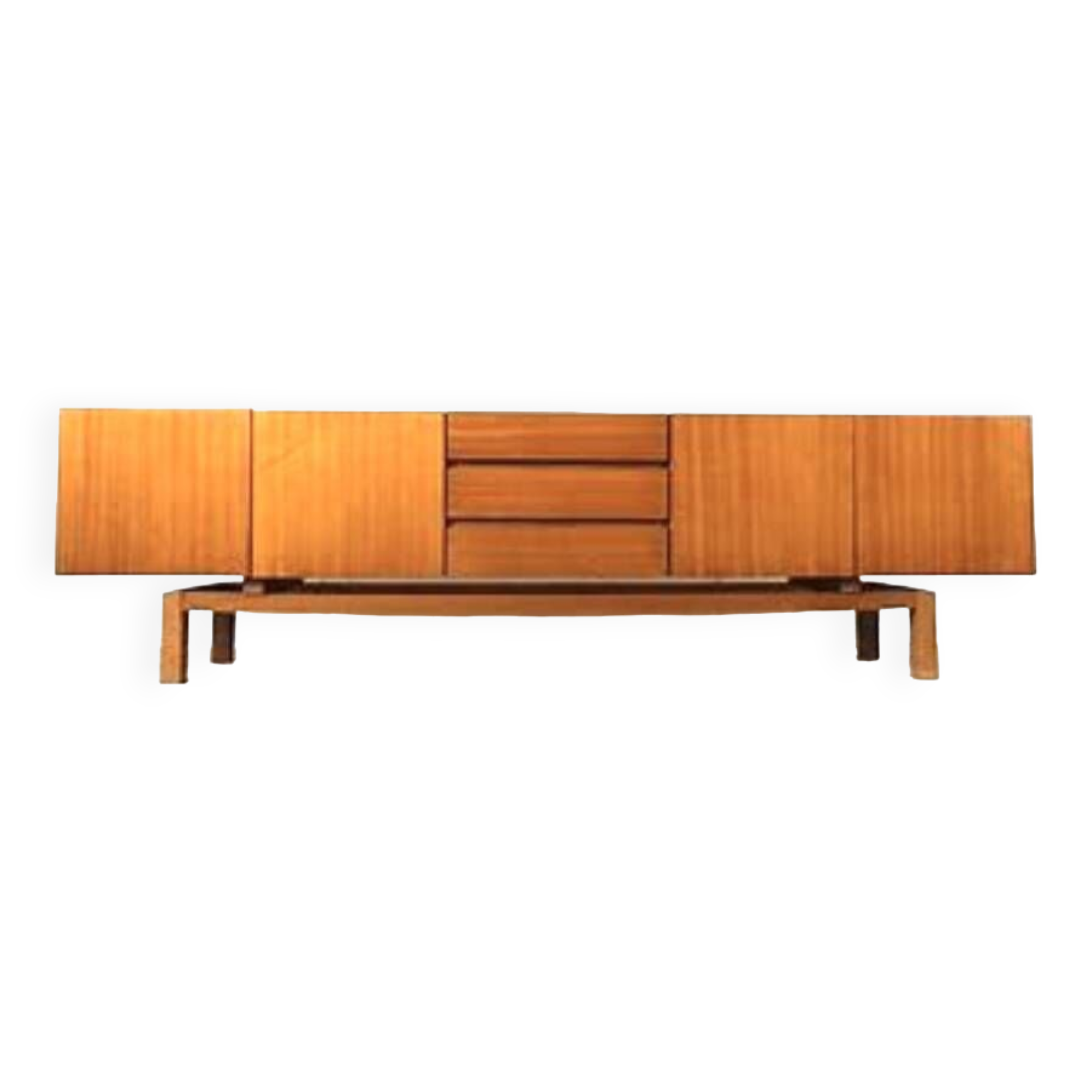 Vintage Scandinavian sideboard in blond teak
