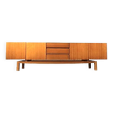Vintage Scandinavian sideboard in blond teak
