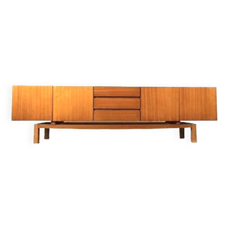 Vintage Scandinavian sideboard in blond teak