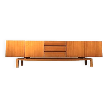 Vintage Scandinavian sideboard in blond teak
