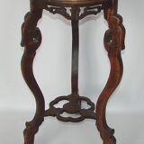 Side table, sculpted flowerbed