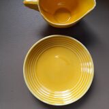 Old yellow earthenware dinette