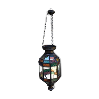 Multicolored oriental lamp