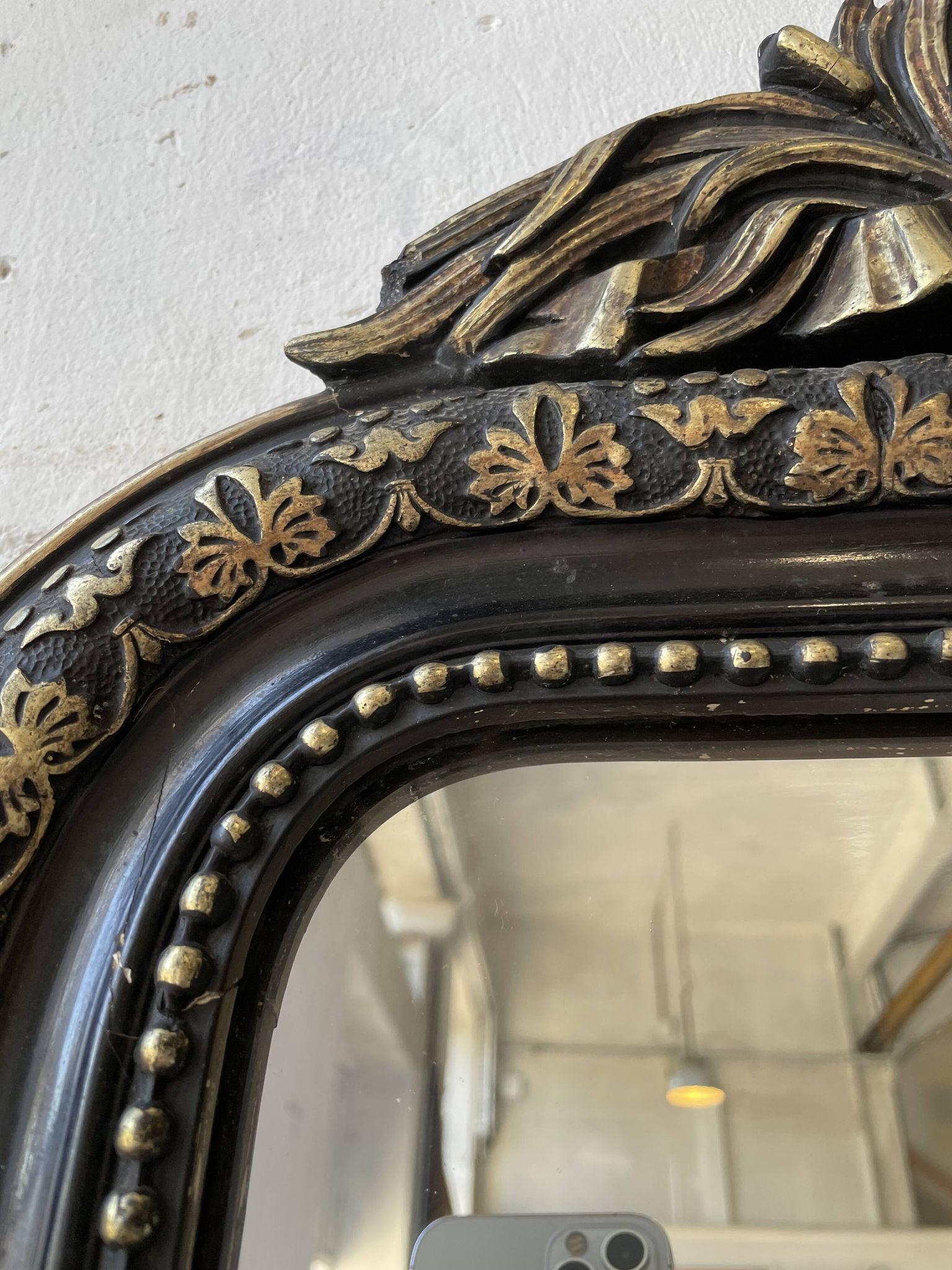 Miroir XXL blanc Louis Philippe 2m