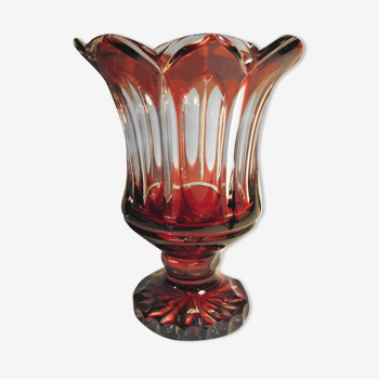 Glass tulip vase