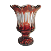 Glass tulip vase