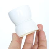 Set of 4 white ceramic shells, vintage