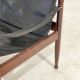 Erik Wørts for Niels Eilersen rosewood and leather lounge chair