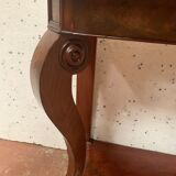 Louis Philippe console in mahogany and veneer XIX century