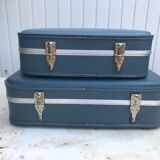 2 flight attendant suitcases