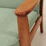 Pair de fauteuil le vert menthe l'année 1970