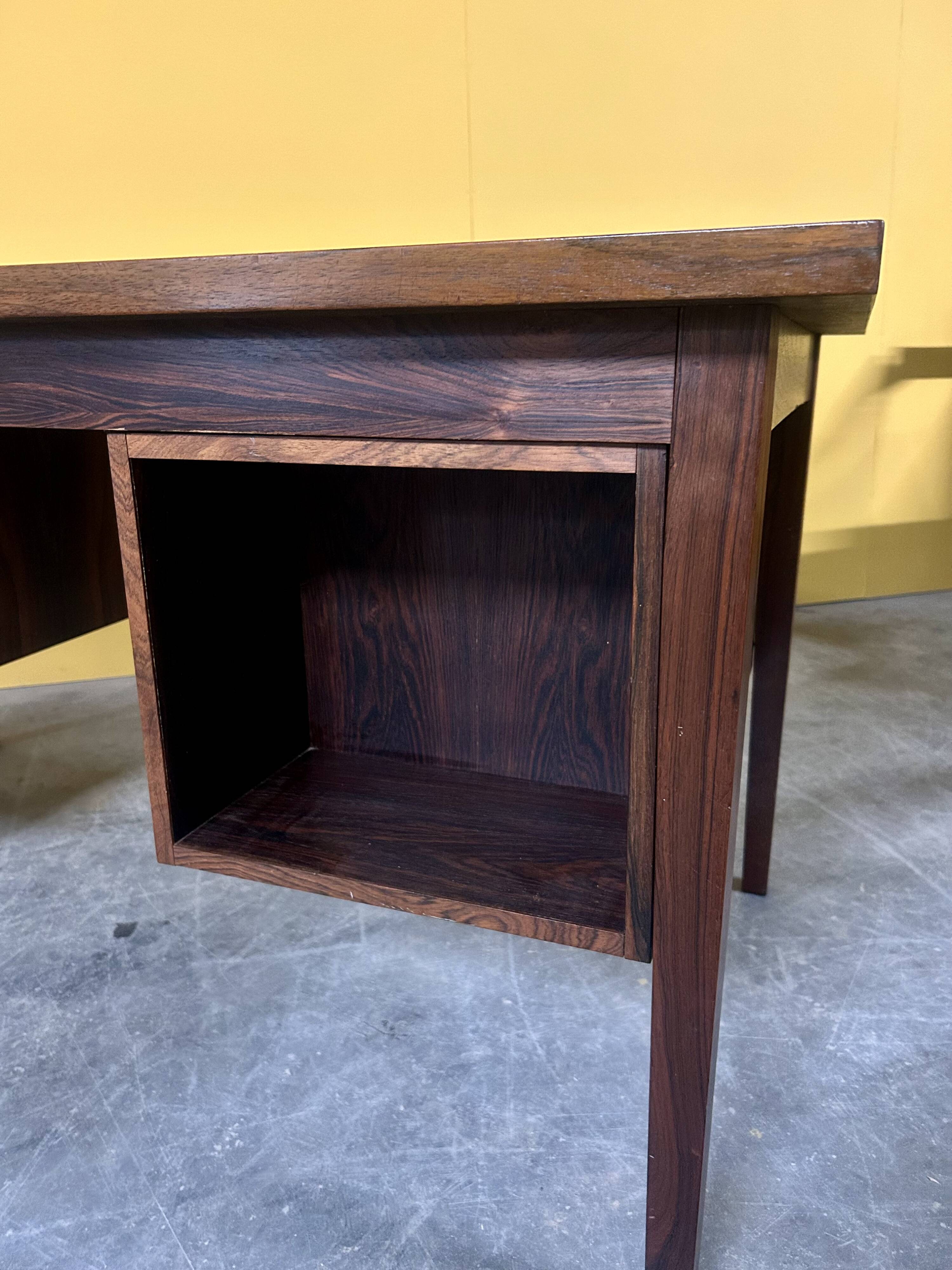 Danish mid - century rosewood desk 1960s