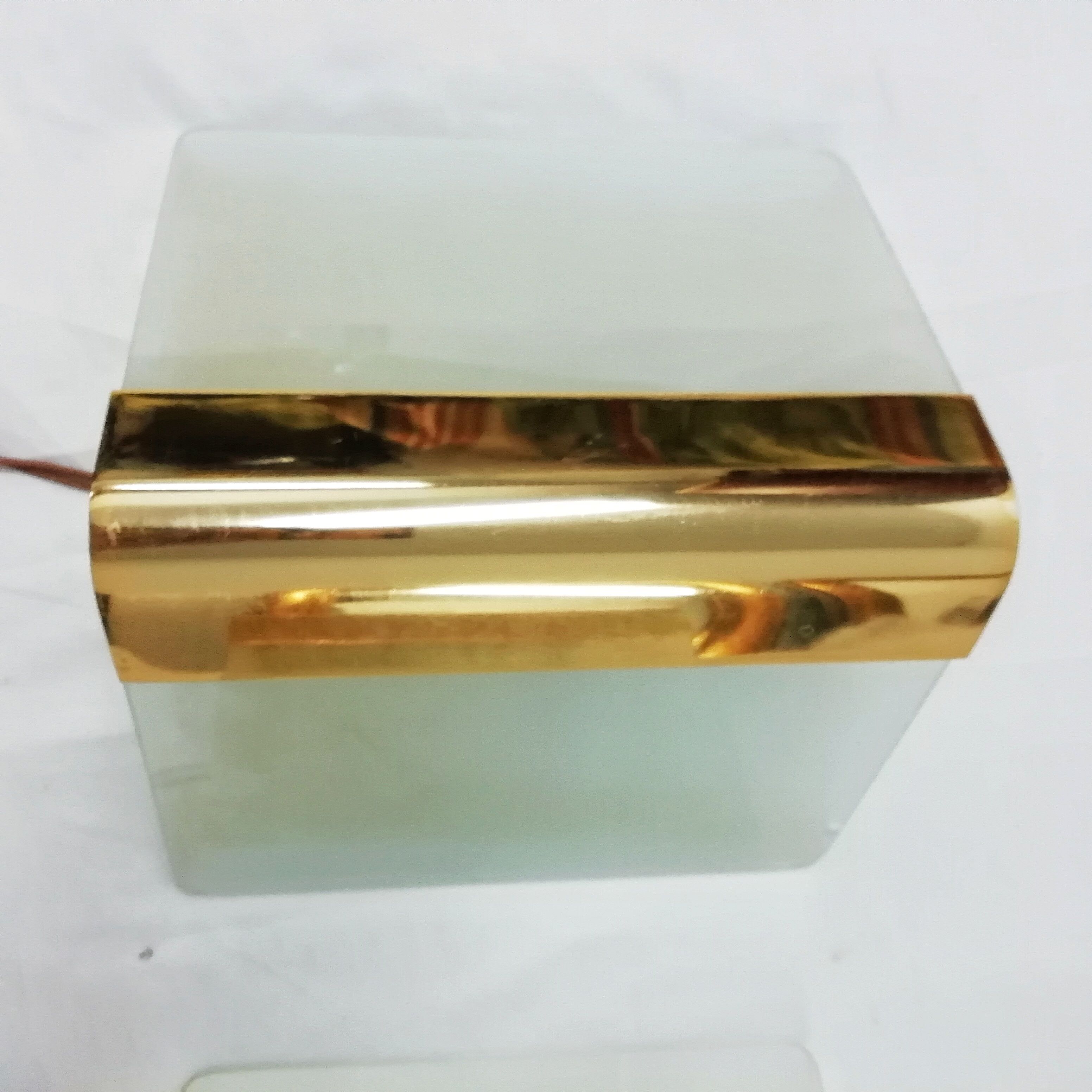 Wall light "Metalarte" glass 1970s