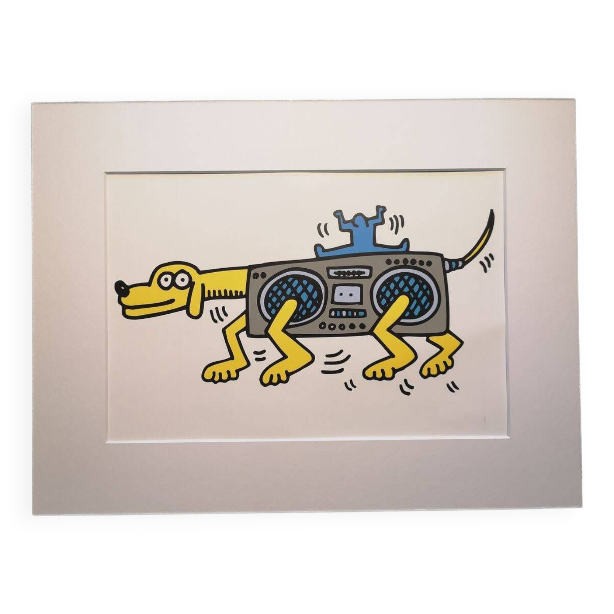Illustration by Keith Haring - 'Animals' series - 3/12