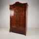 19th Century Pine Linen Cupboard / Wardrobe with Flame Veneer