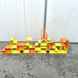 Set of sculptural blocks, 1970s
